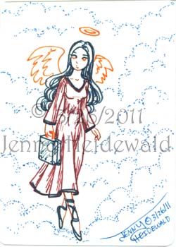 Traveling Angel by Jenny Heidewald